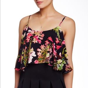 Lovers + Friends floral crop top